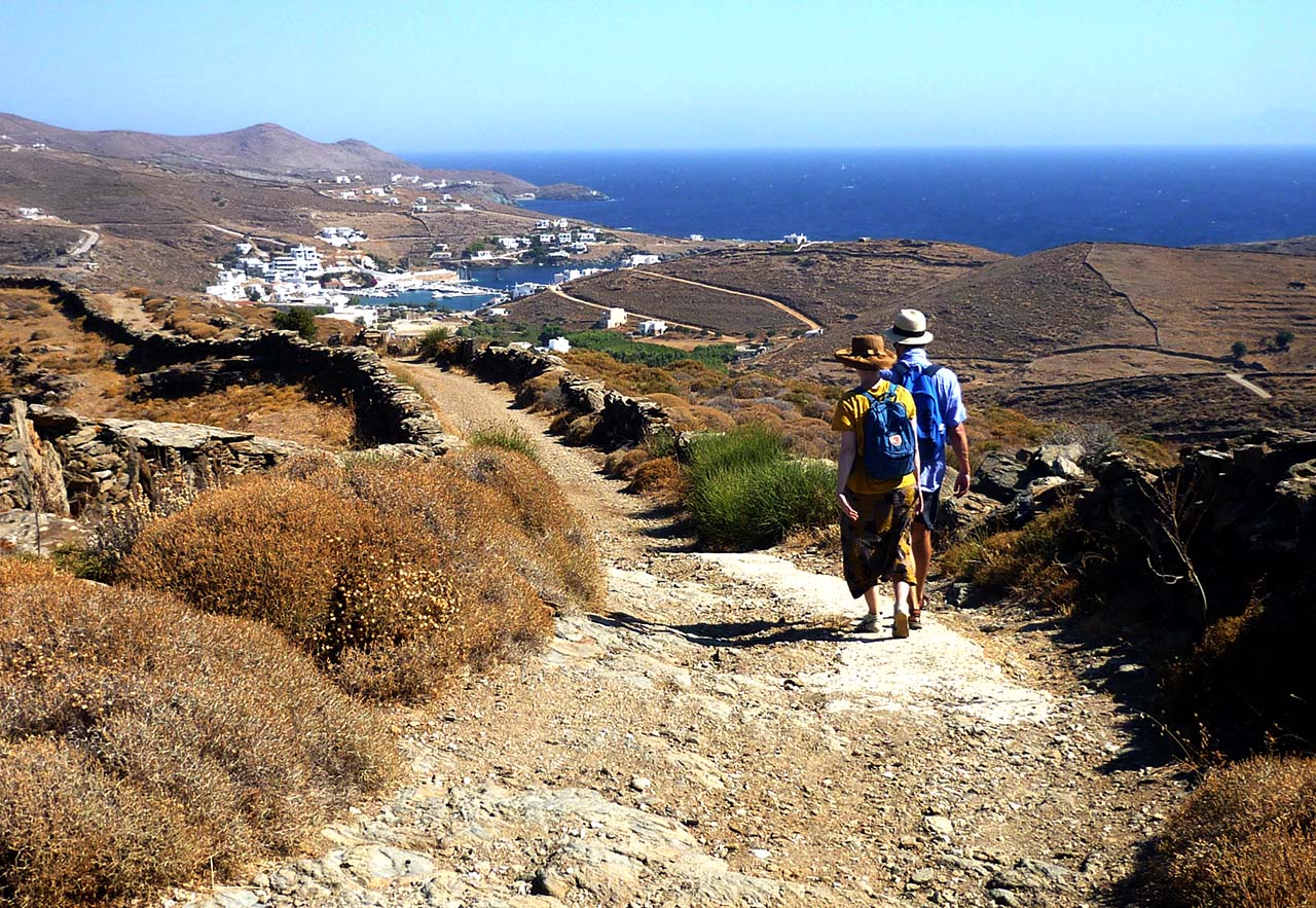 Πεζοπόροι στην Κύθνο